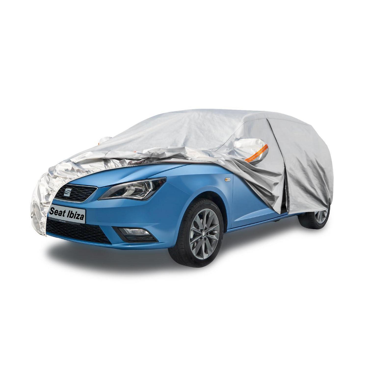 Vollgarage Autoabdeckung Wasserdicht Atmungsaktiv Für Seat Ibiza (1993-2025) Silber