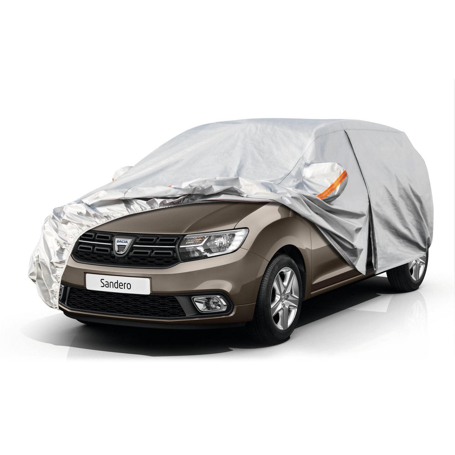 Autoabdeckung Für Dacia Sandero (2008-2025) Wasserdicht Atmungsaktiv Mit Reflektoren