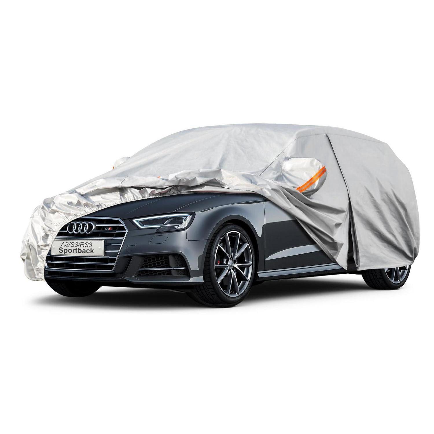 Autoplane Wasserdicht Für Audi A3 Sportback (1996-2025) 6-lagig Staubschutz Silber