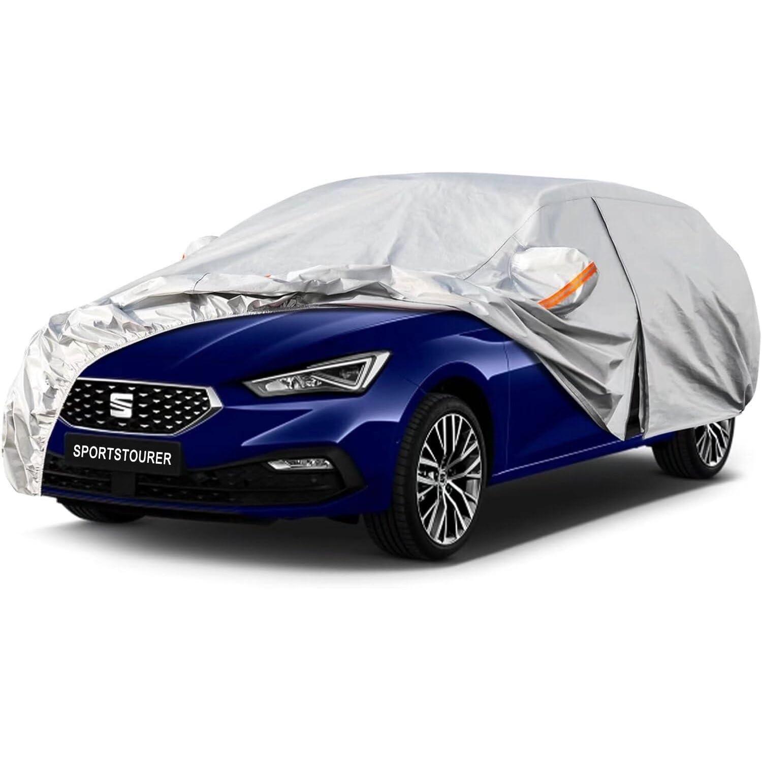 Vollgarage Autoabdeckung Wasserdicht Für Seat Leon St/x-perience (2012-2025) Silber