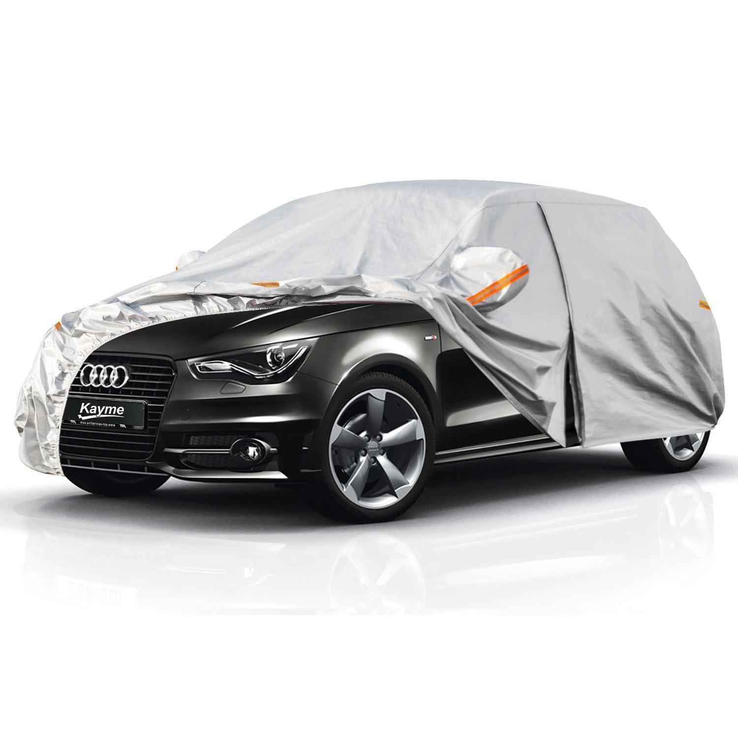 Autoplane Wasserdicht Atmungsaktiv Für Audi A1 (2012-2025) 6-schichten Vollgarage Staubschutz Silber