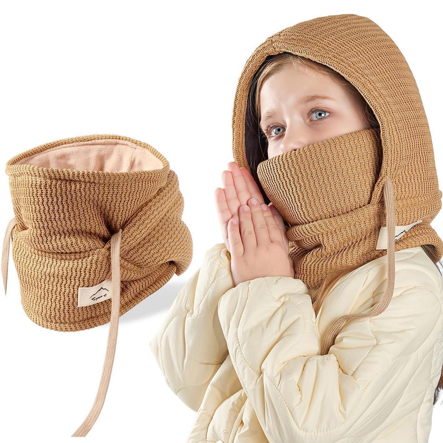 Kinder Sturmhaube Mit Fleece Futter 4-10 Jahre Khaki