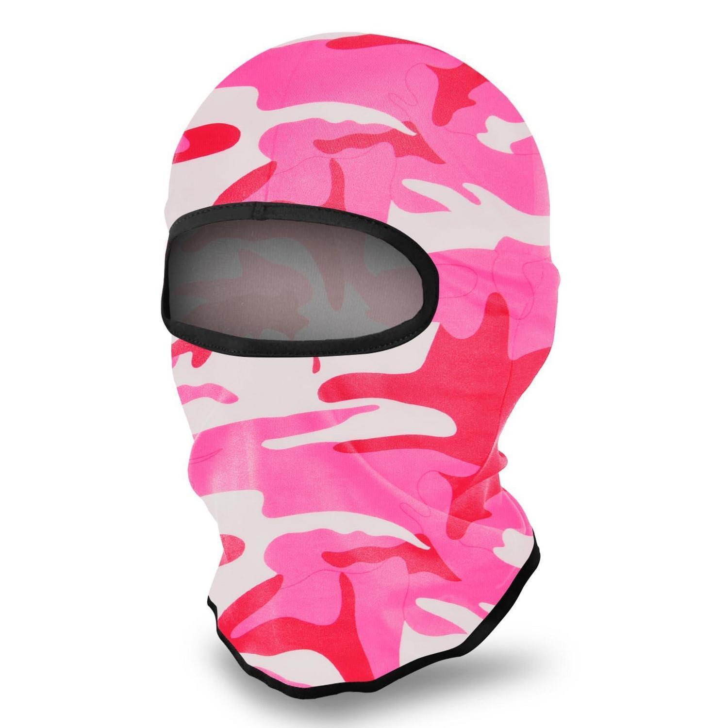 Sturmhaube Camo Rosa Uv-schutz Winddicht Warm Für Damen Herren Outdoor Sport