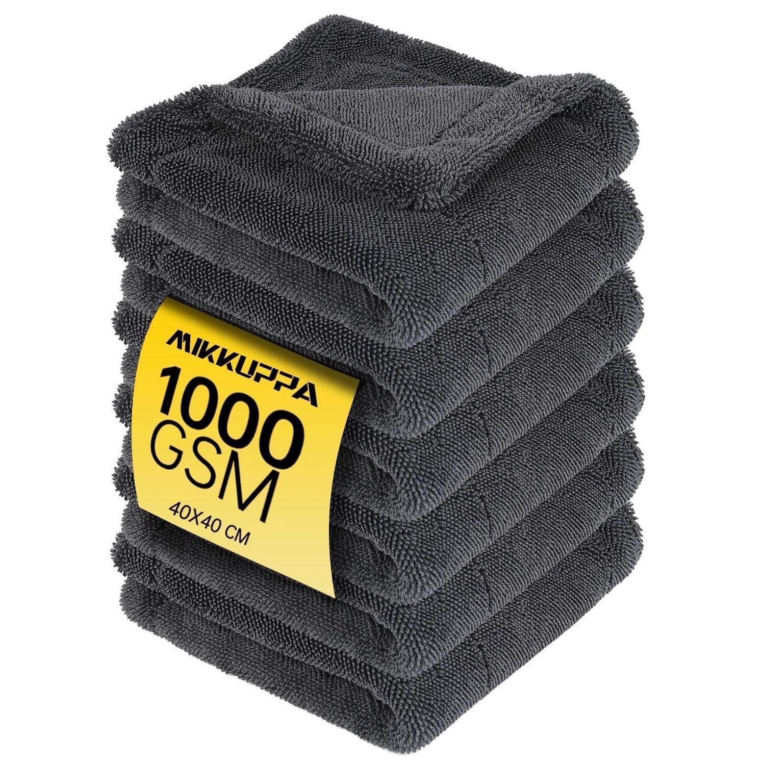 Mikrofasertücher 1000 Gsm, 40x40 Cm, 6er Set, Extra Dick, Saugstark
