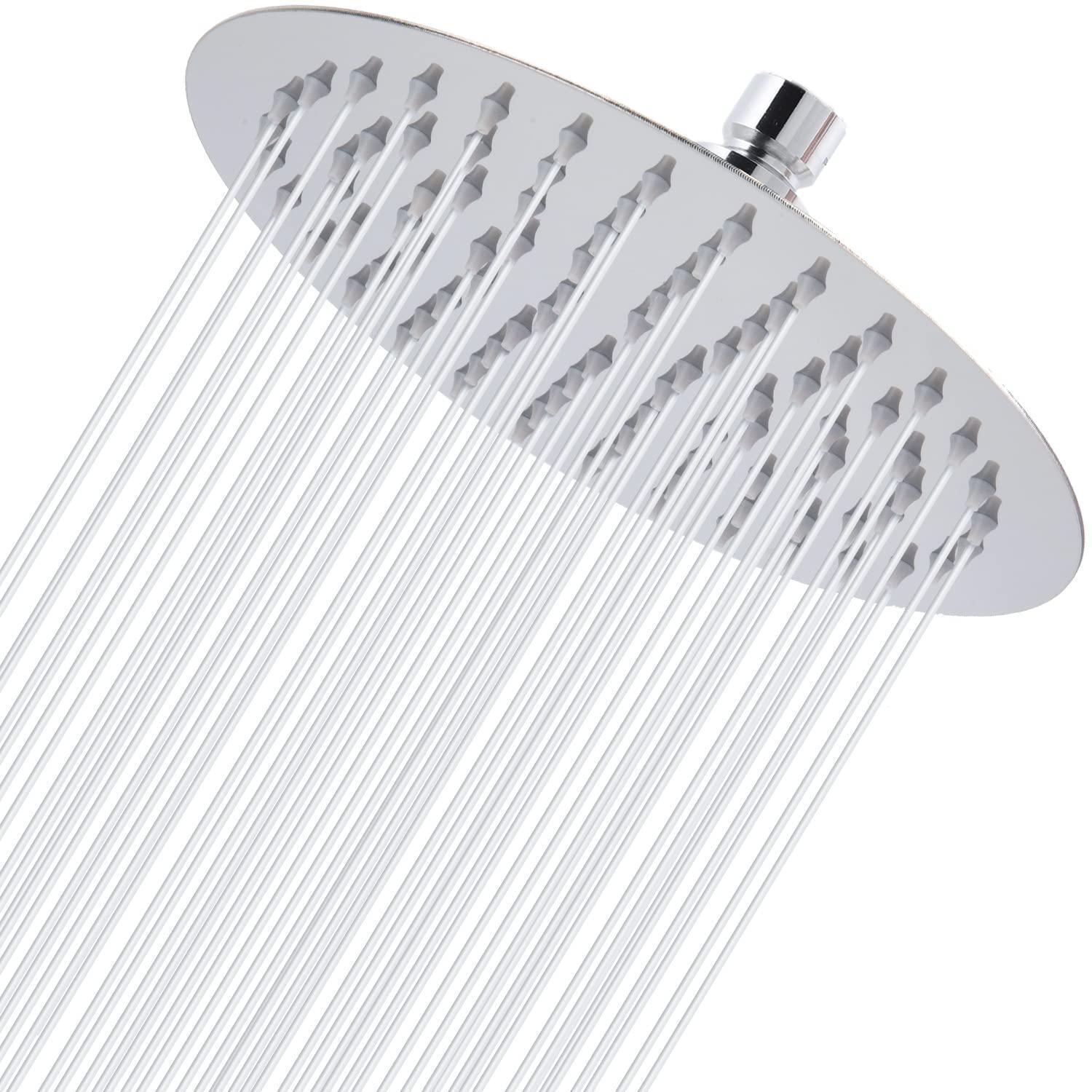 Regenbrause 20cm Edelstahl Rund Chrom Mit Hochdruck Für Niedrigen Wasserdruck