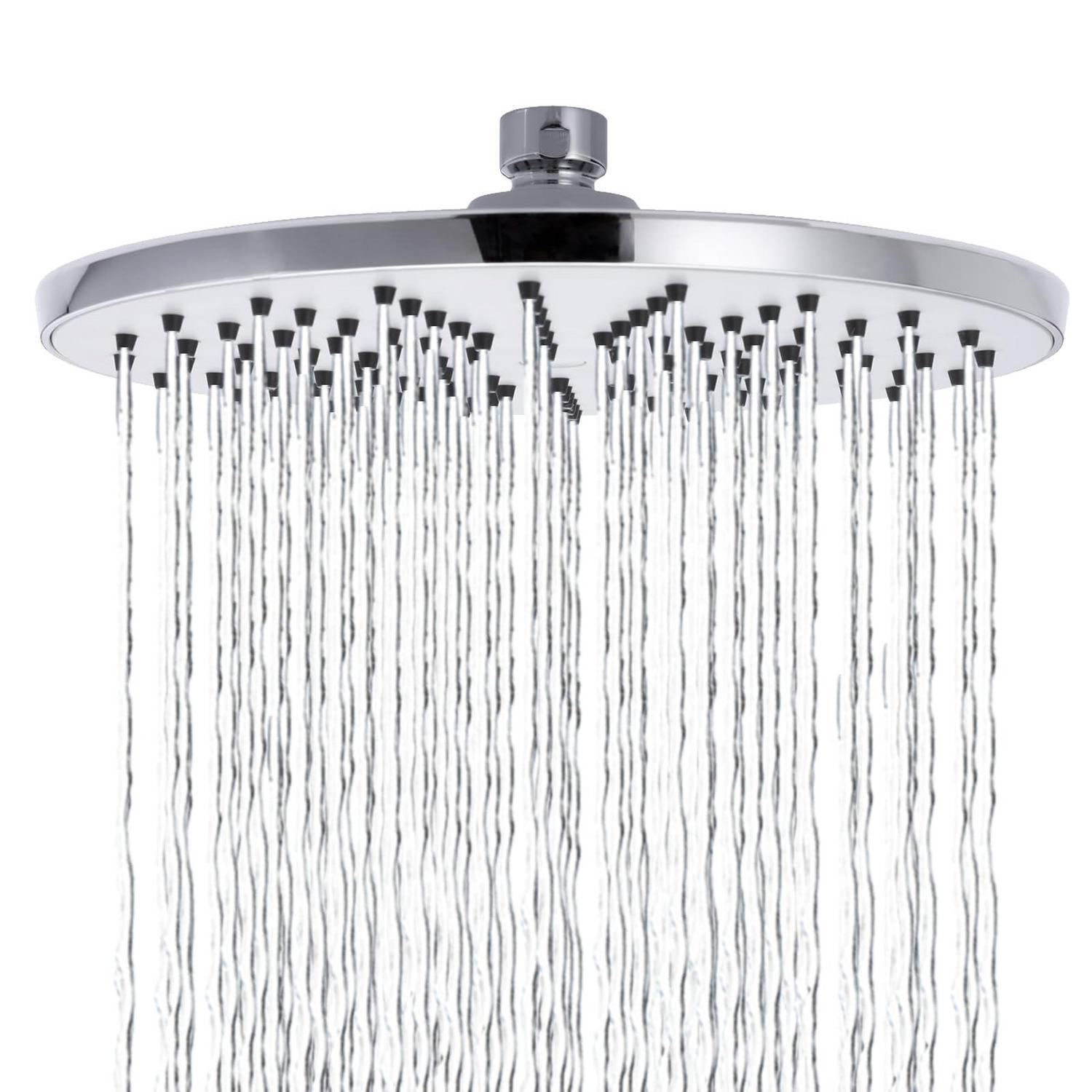 Regendusche 20cm Rund, Hochdruck, Wand- & Deckenmontage, Kalkschutz