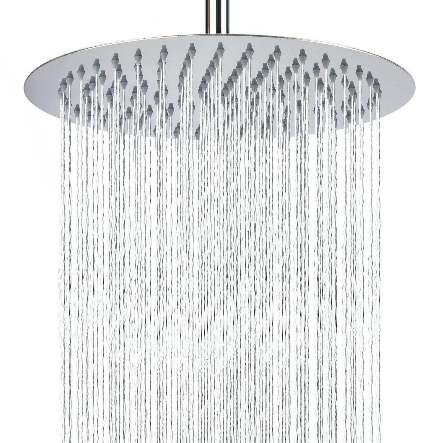 Regenbrause 25cm Edelstahl Rund Chrom Für Wand/decke