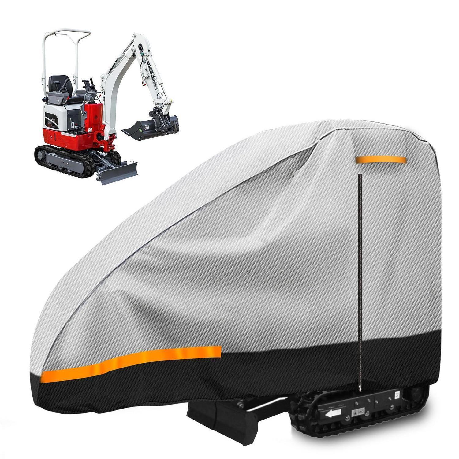 Minibagger Abdeckplane 10-15hp, 300d Oxford, Wasserdicht, Mit Reißverschluss-tür