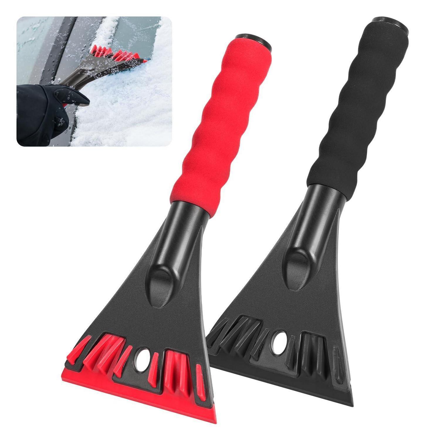 2er Set Eiskratzer Auto Mit Ergonomischem Griff, Scheibenreiniger Für Den Winter