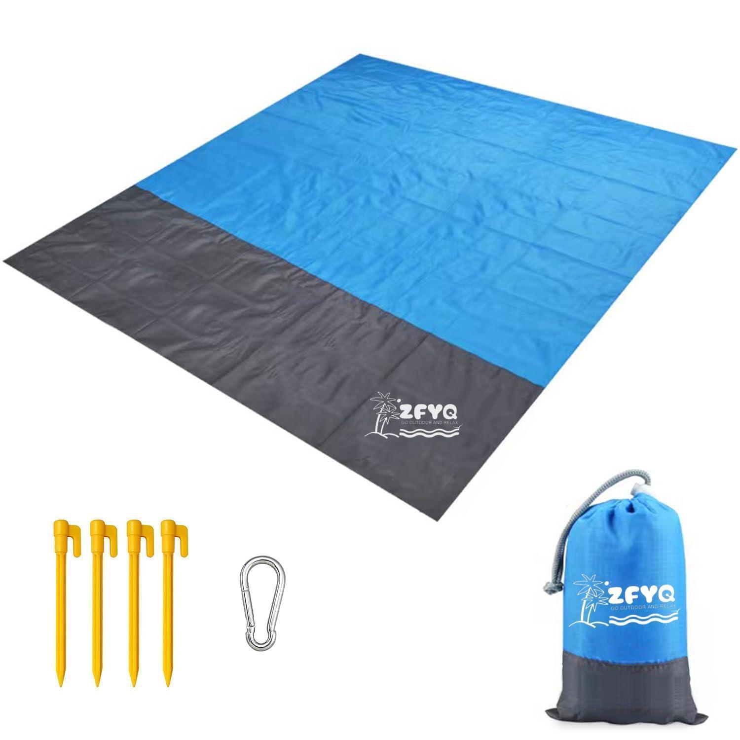 Picknickdecke 200x210cm Wasserdicht Mit Heringen Für Strand & Camping