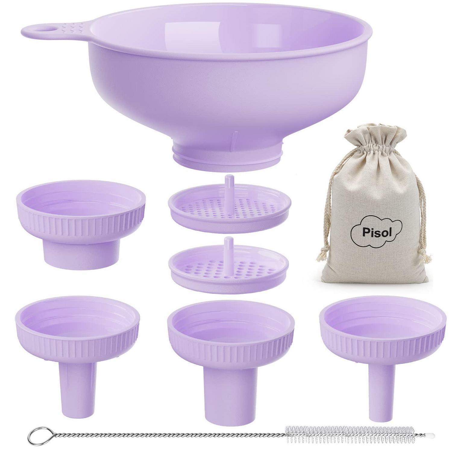 Küchentrichter Set Mit 5 Ausläufen, Bpa-frei, Für Einmachgläser & Gewürze