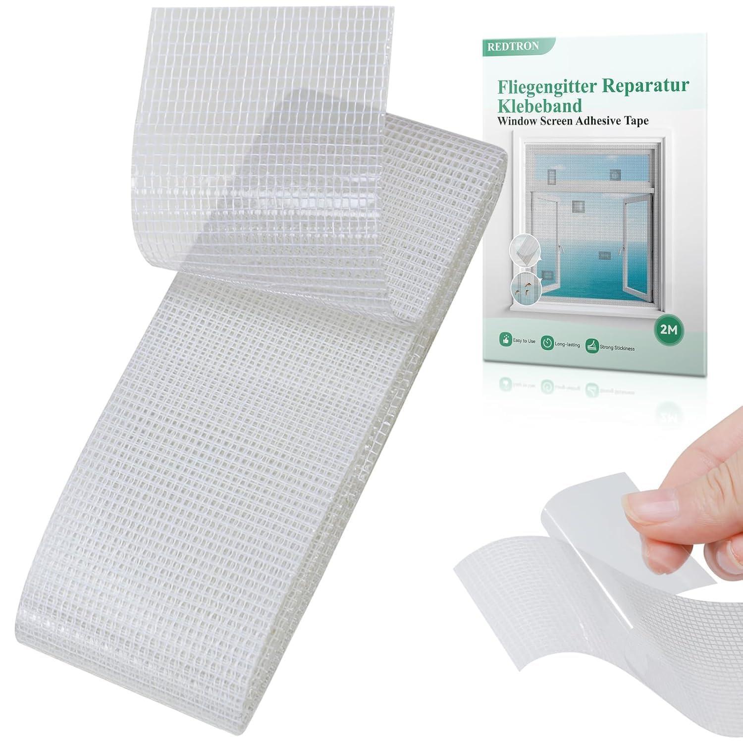 Reparaturband Für Fliegengitter, 48mm X 2m, Weiß, Stark Klebend