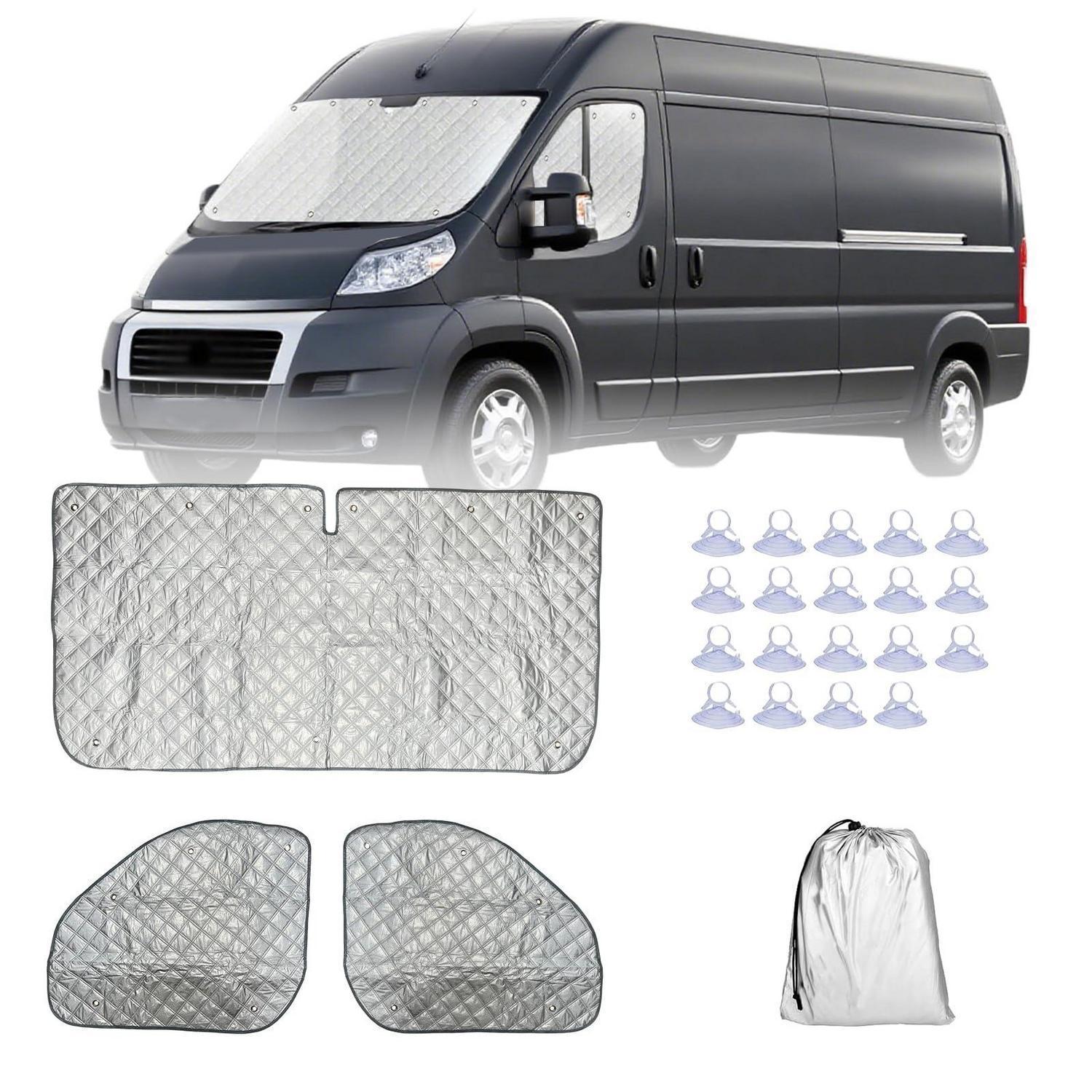 Sonnenschutz Frontscheibe Wohnmobil Für Fiat Ducato, Boxer, Jumper Thermomatten Verdunkelung Sichtschutz Uv-schutz
