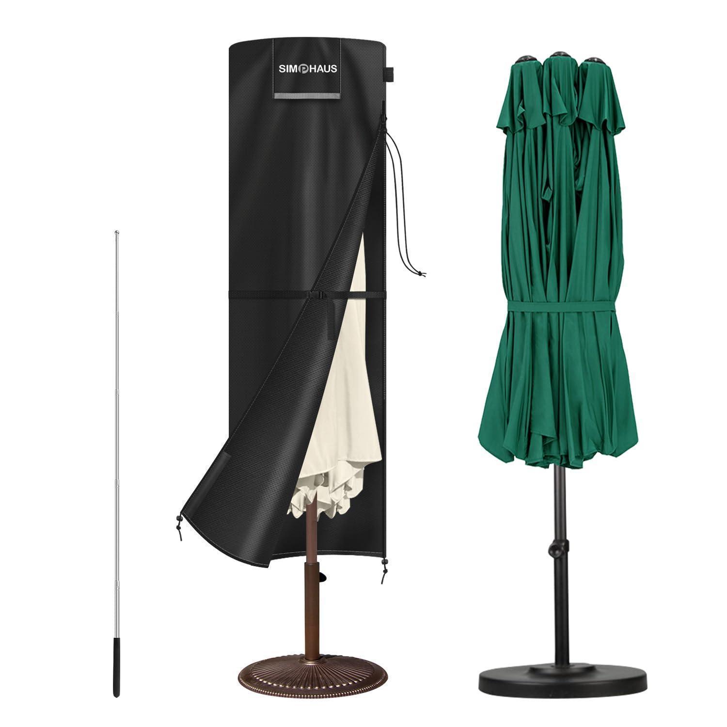 Sonnenschirm Schutzhülle 220cm 420d Oxford Wasserdicht Mit Stab