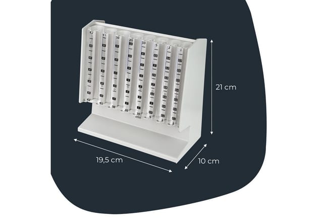 HMF 4700-07 Münzsortierer Spardose Euro 21 x 20 x 10 cm Lichtgrau