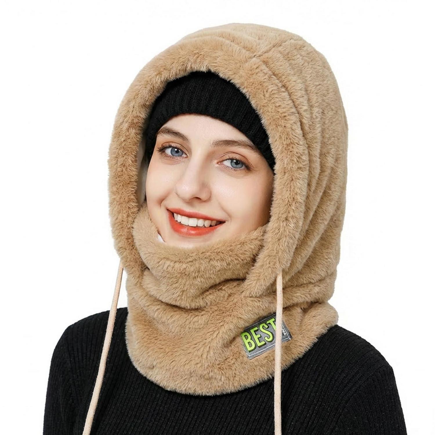 Sturmhaube Thermo Fleece Balaclava Winddicht Für Damen Herren Khaki