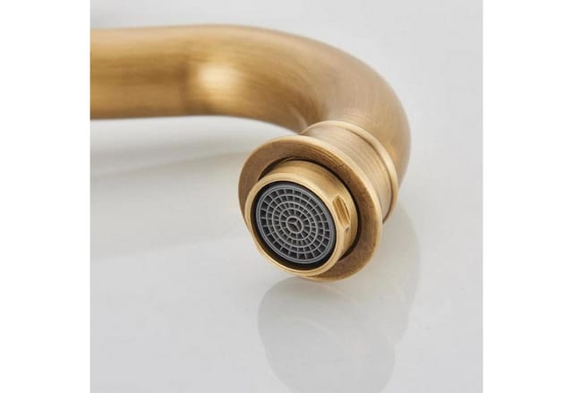 Waschtischarmatur Antikes Messing Einhebelmischer 360° Schwenkbar Vintage Retro Stil Für Bad Und Küche