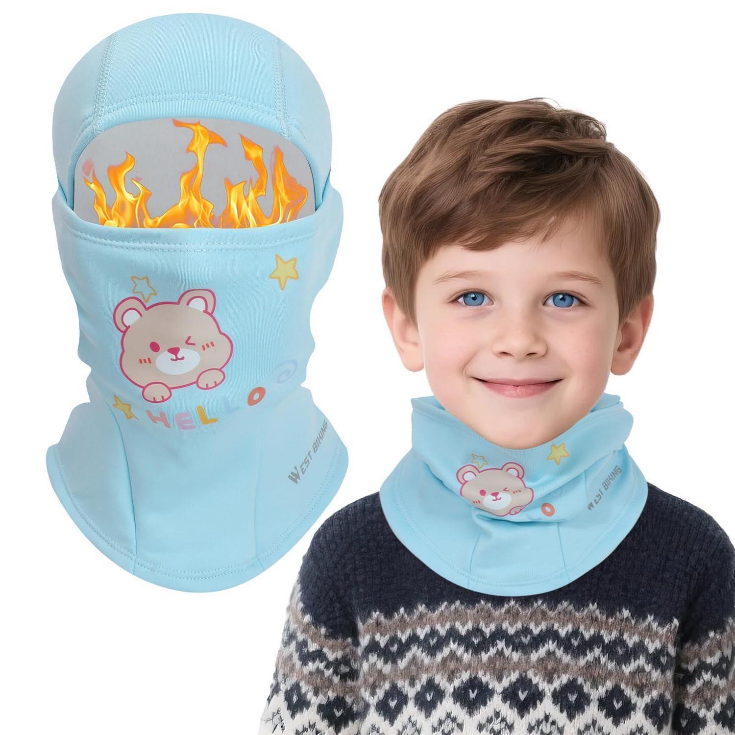 Kinder Sturmhaube Mit Cartoon-motiv, Thermo-gesichtsmaske Für Jungen & Mädchen