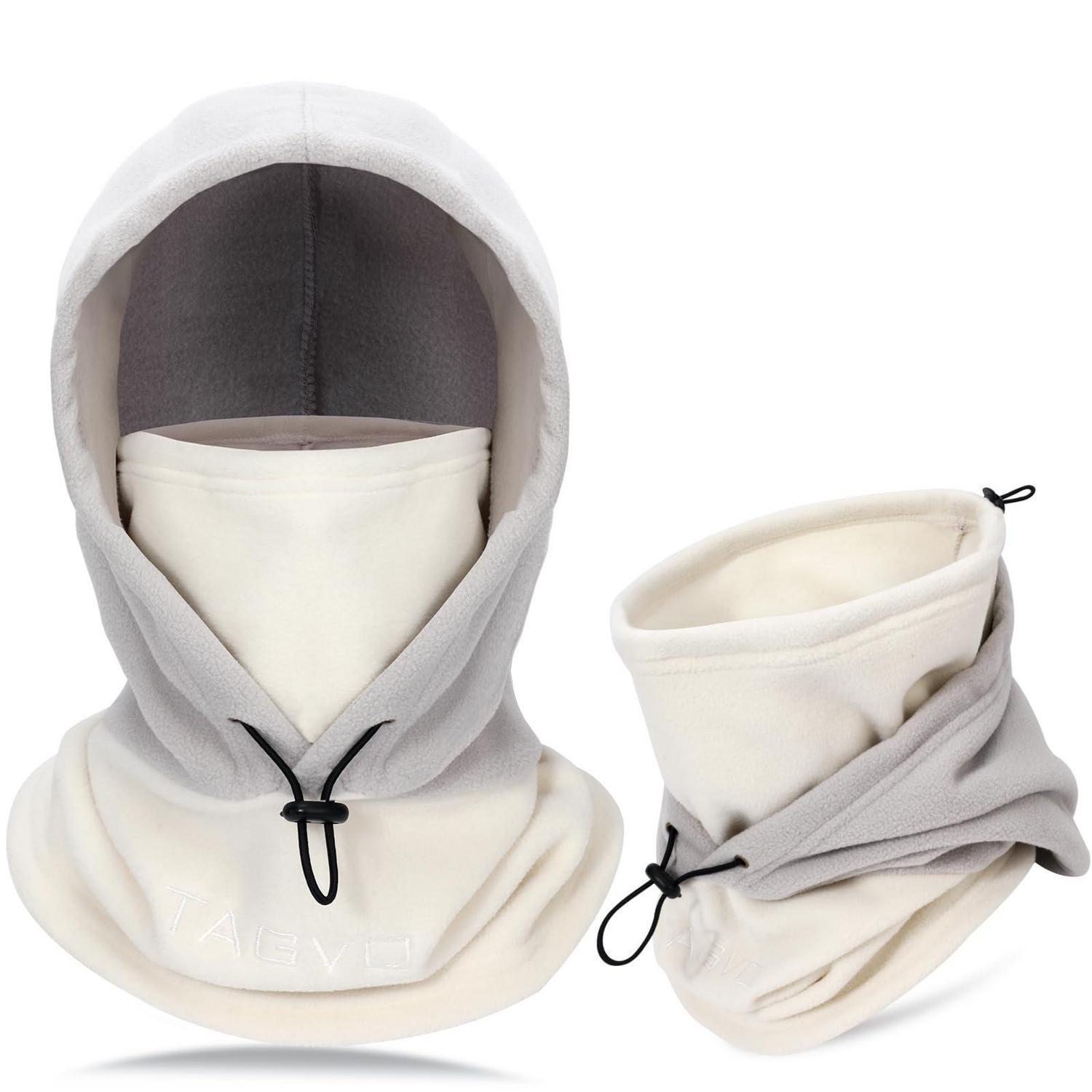 Sturmhaube Thermo-fleece Winddicht Unisex Grau & Beige