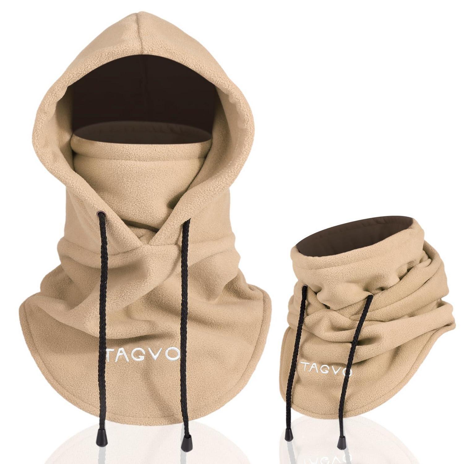Warme Sturmhaube Mit Kapuze Aus Fleece Für Damen Und Herren, Verstellbar