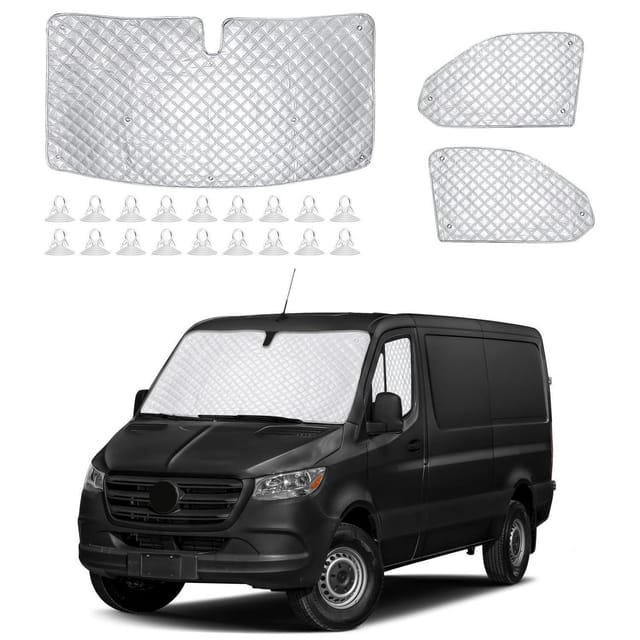 Thermo-windschutzscheibenabdeckung Für Mercedes Sprinter 2019-2025, 3-teilig, Uv-schutz
