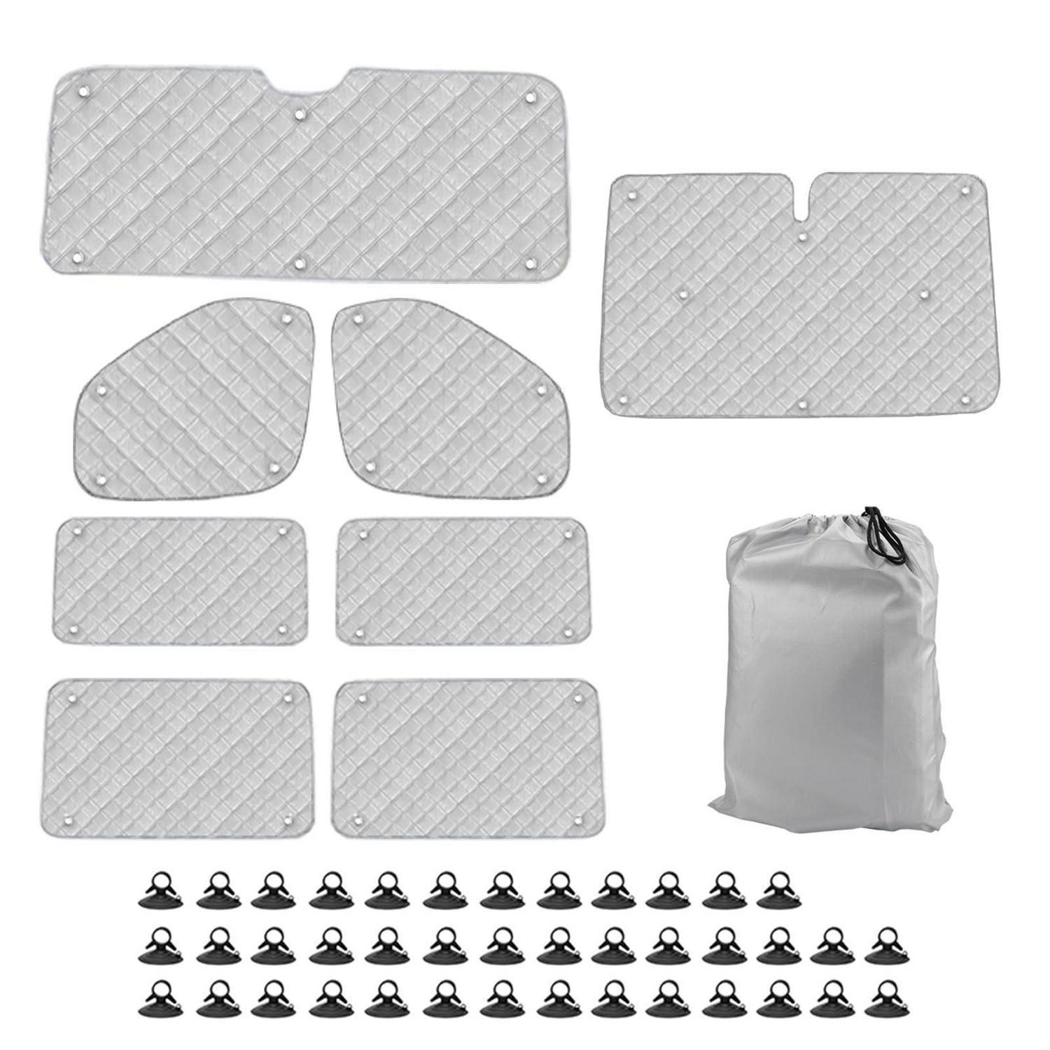 Thermomatte Fahrerhaus Für Ford Transit Custom 2012-2025, 8-teilig, Uv- & Sonnenschutz