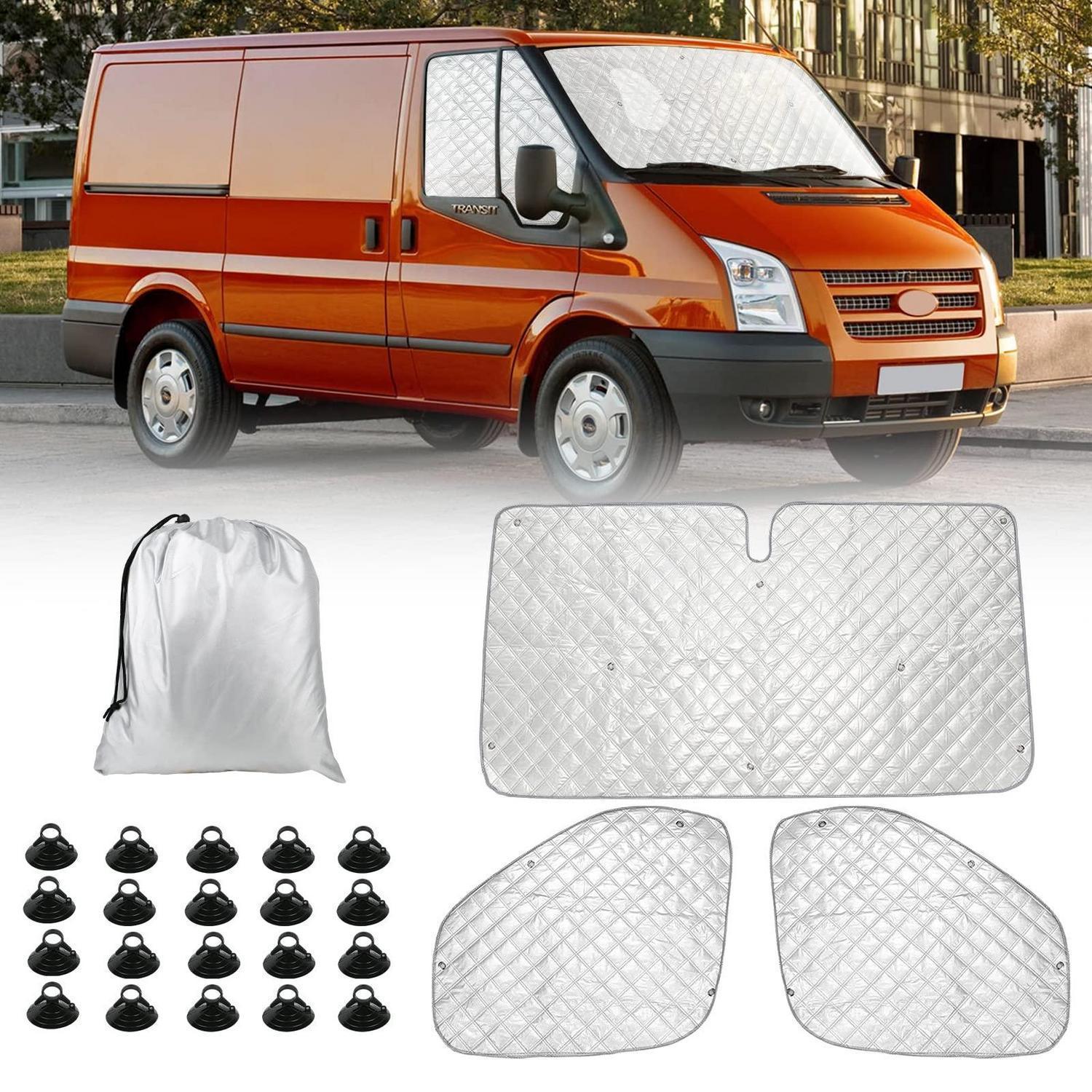 Thermomatte Fahrerhaus Für Ford Transit Van Mk7, 3-teiliger Sonnenschutz Innen