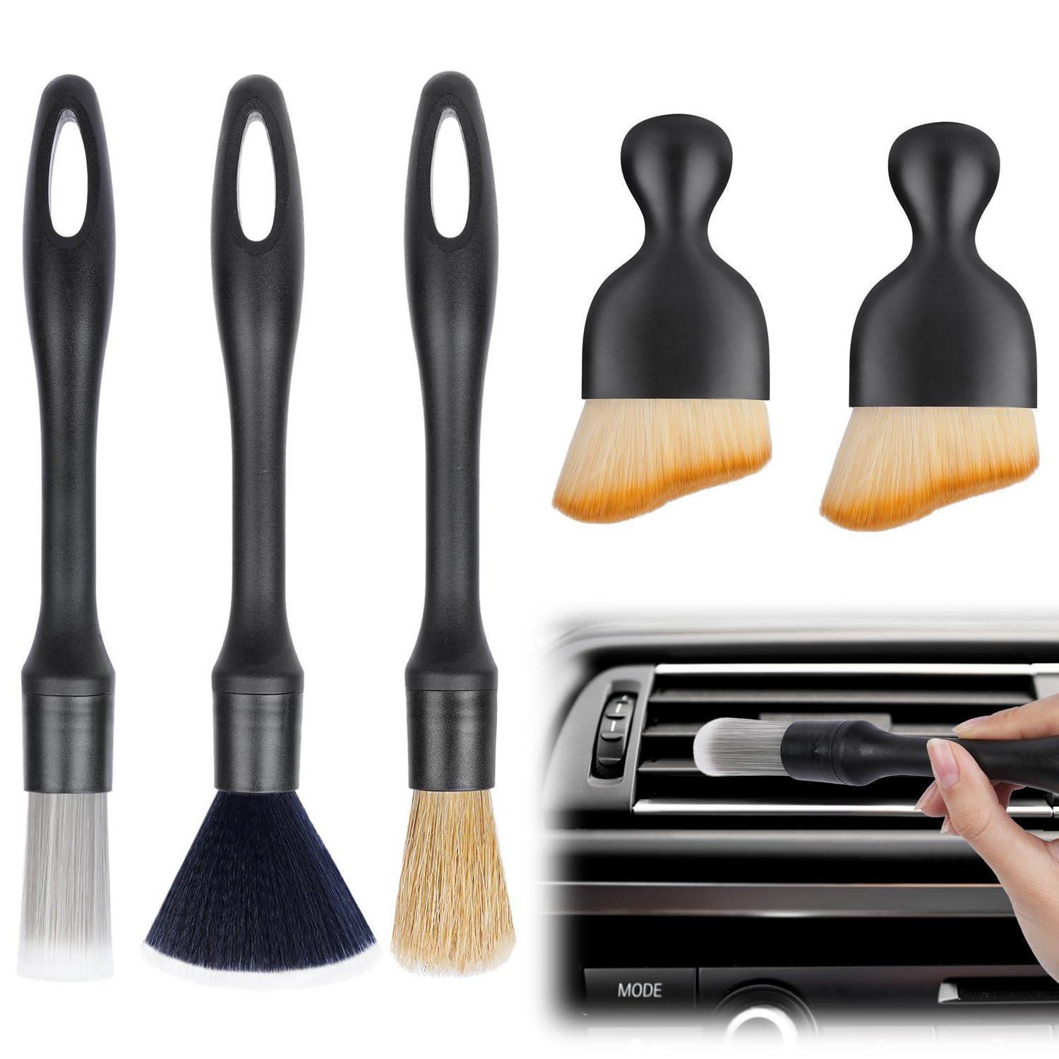 Auto Detailing Bürsten Set 5 Stück Mit Weichen Borsten Für Innenraumreinigung