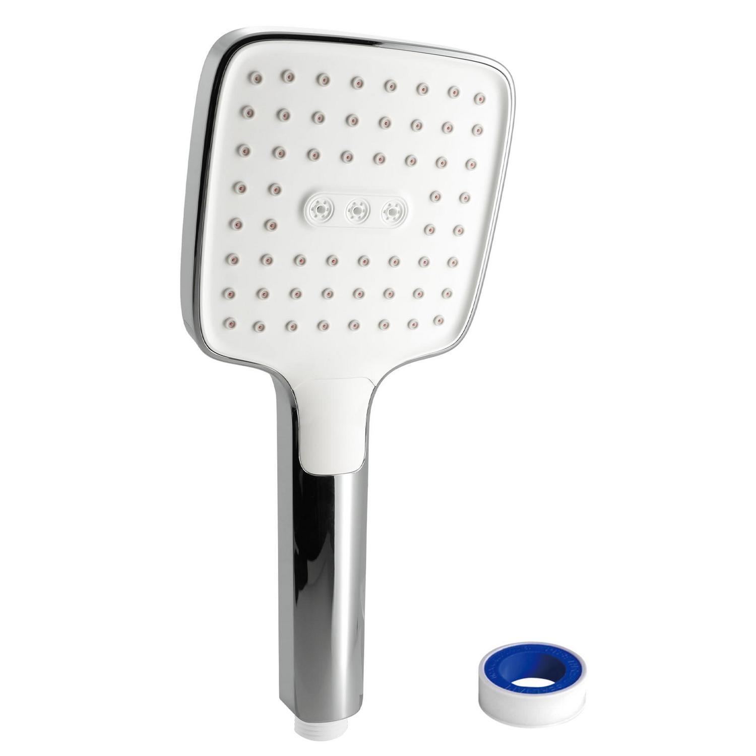 Handbrause Xxl Mit 3 Strahlarten Und Knopfbedienung, Antikalk-funktion