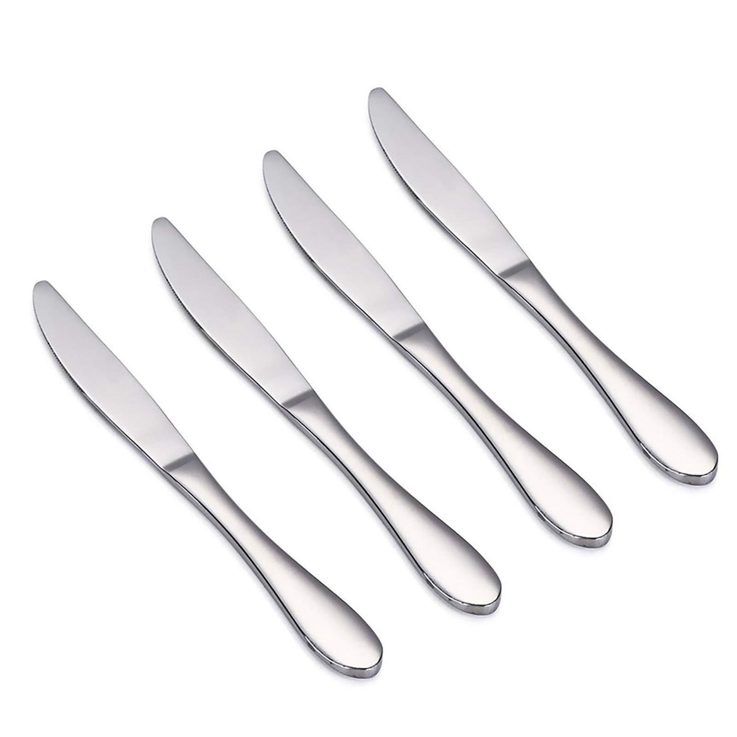 Kinder Messer Set 4 Stück Edelstahl, Essmesser Für Kinder Ab 3 Jahren