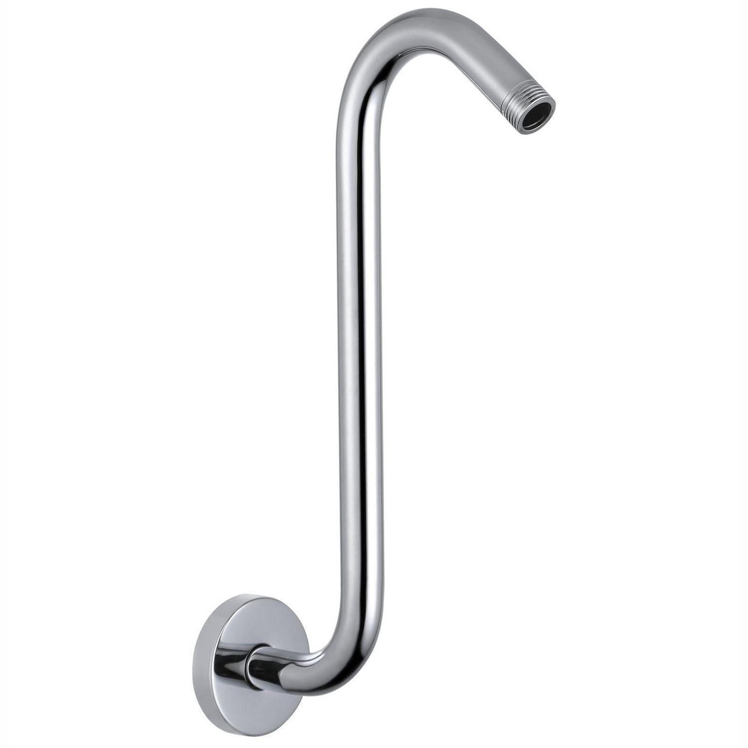 Duschkopf Verlängerungsarm 30cm, Edelstahl Schwanenhals, 1/2 Zoll Anschluss, Chrom