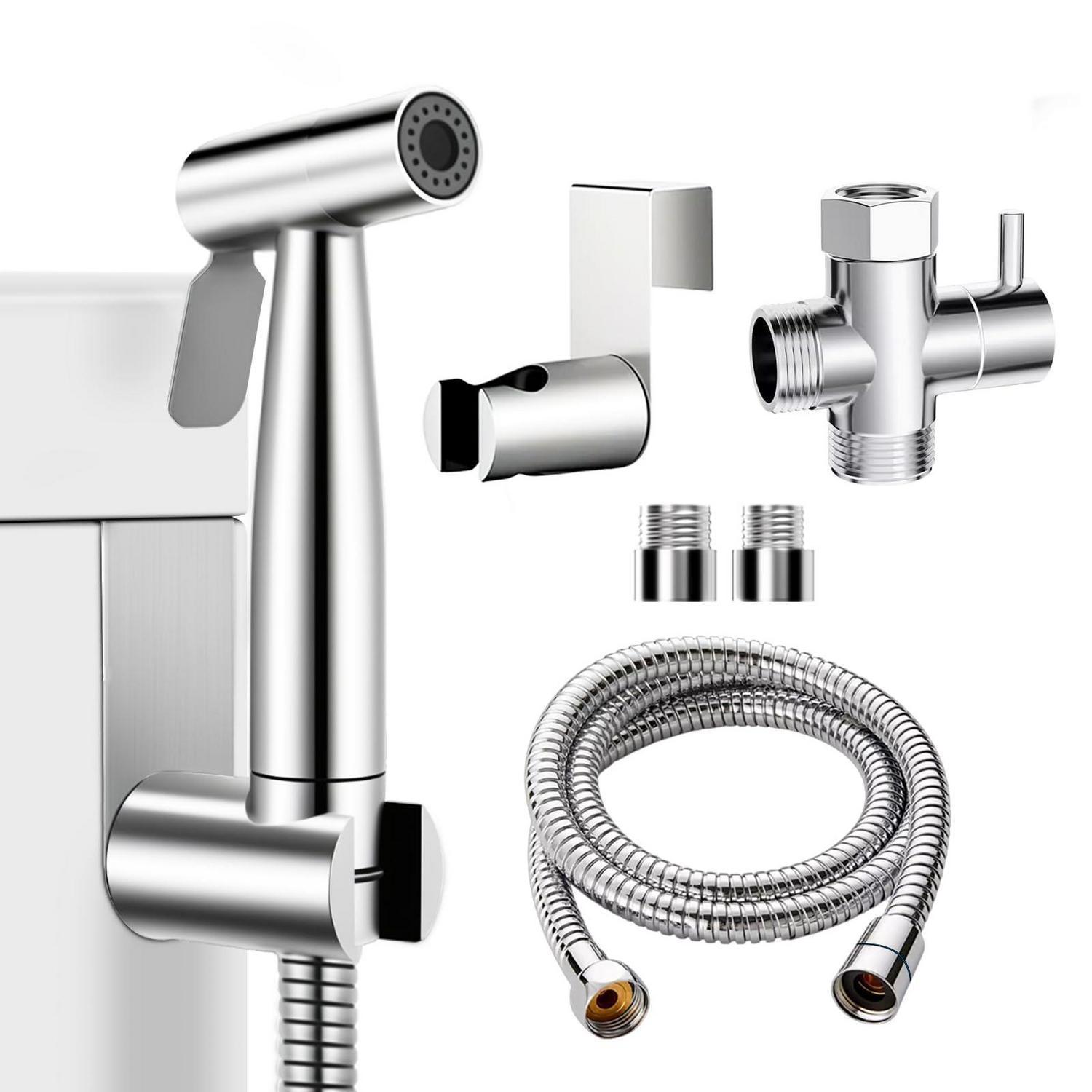 Bidet Handbrause Set Mit 125cm Schlauch Und T-adapter
