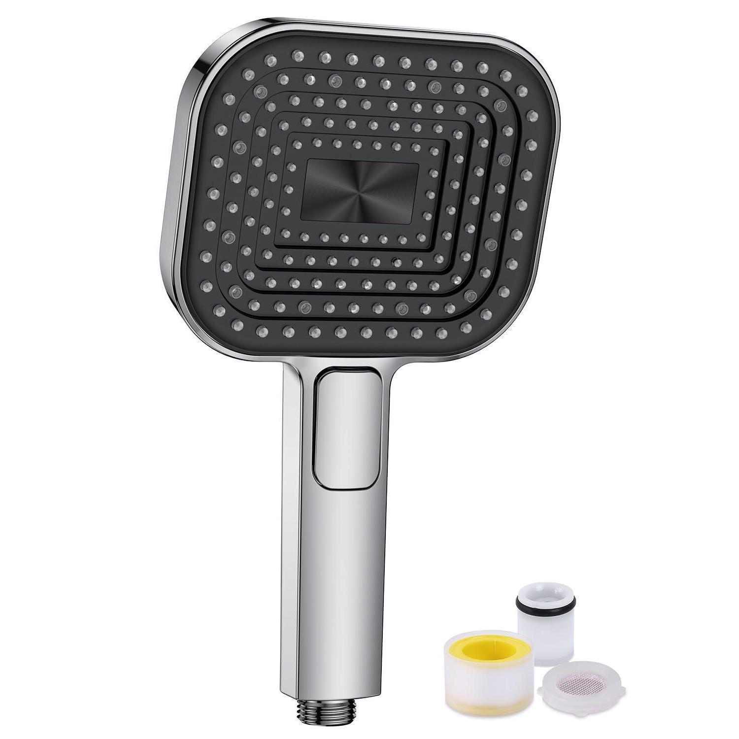 Handbrause Wassersparend 135mm Mit 3 Strahlarten Und Antikalk-funktion