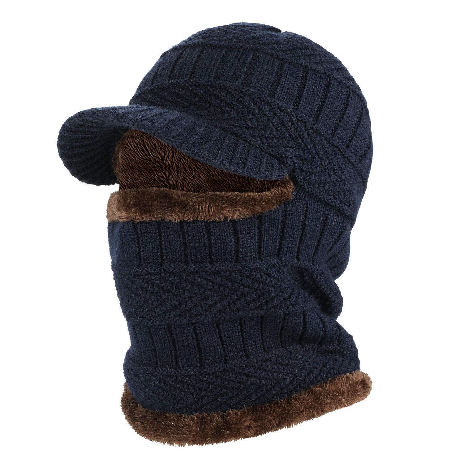 Sturmhaube Mit Visier, Winddicht, Warm, Unisex, Marineblau