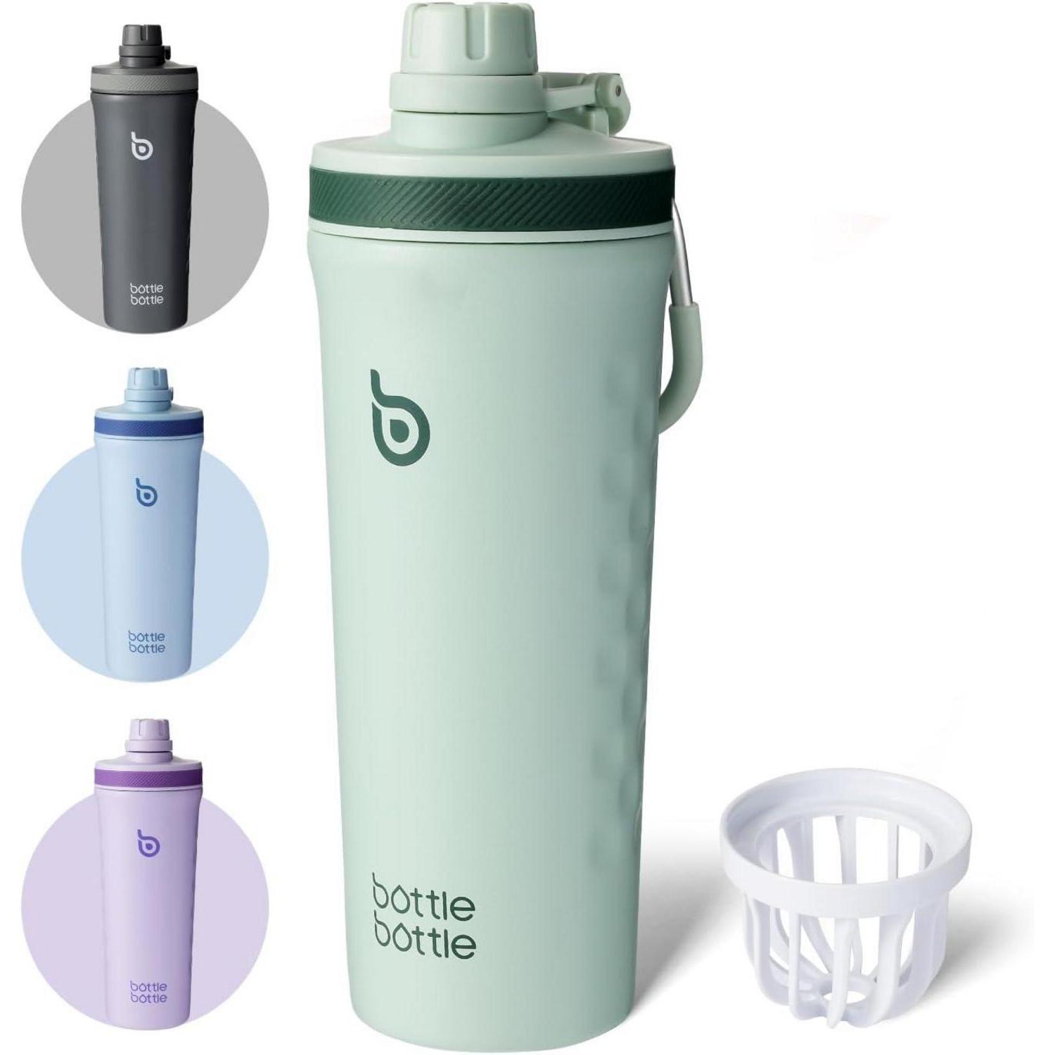 Bottle Bottle Shaker Edelstahl Trinkflasche 26oz Mischkugel Protein Eiweiß Bpa