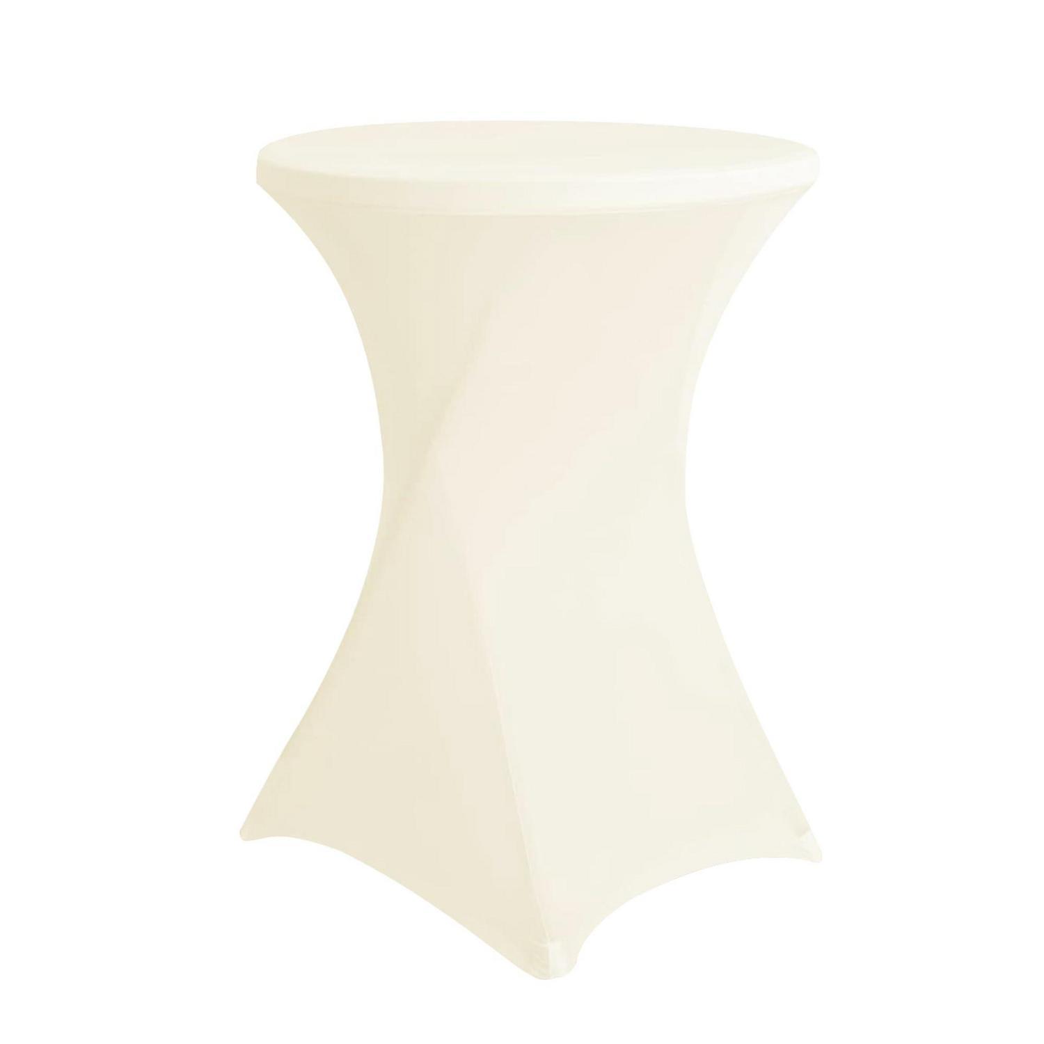 Stretch-tischdecke Für Stehtische, 70x75cm, Beige, Elastisch, Modern
