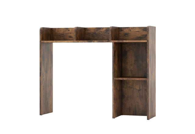 Costway Schreibtischregal 94 x 25 x 74 cm Rustikales Braun