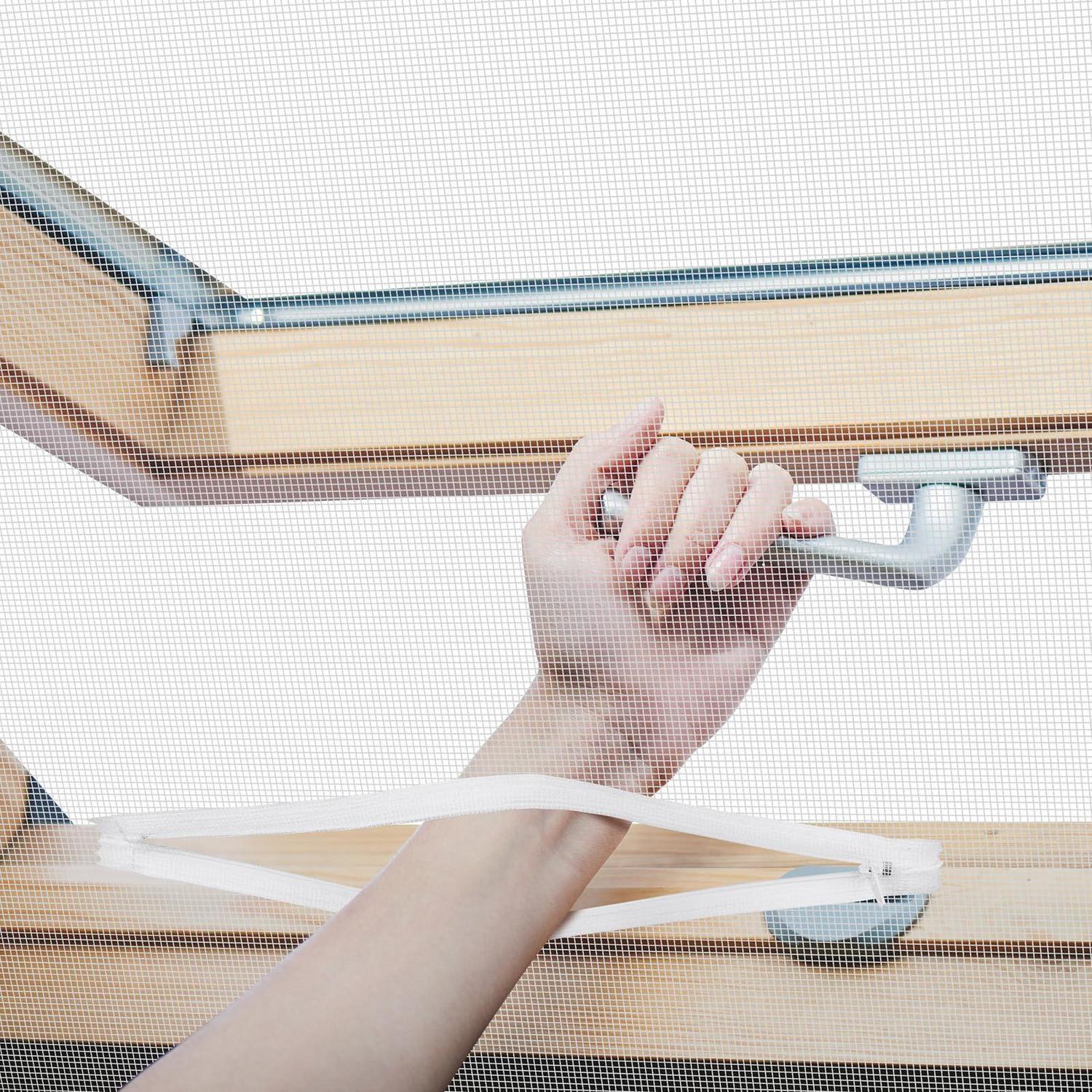 Fliegengitter Für Dachfenster 150x180 Cm Mit Reißverschluss, Ohne Bohren