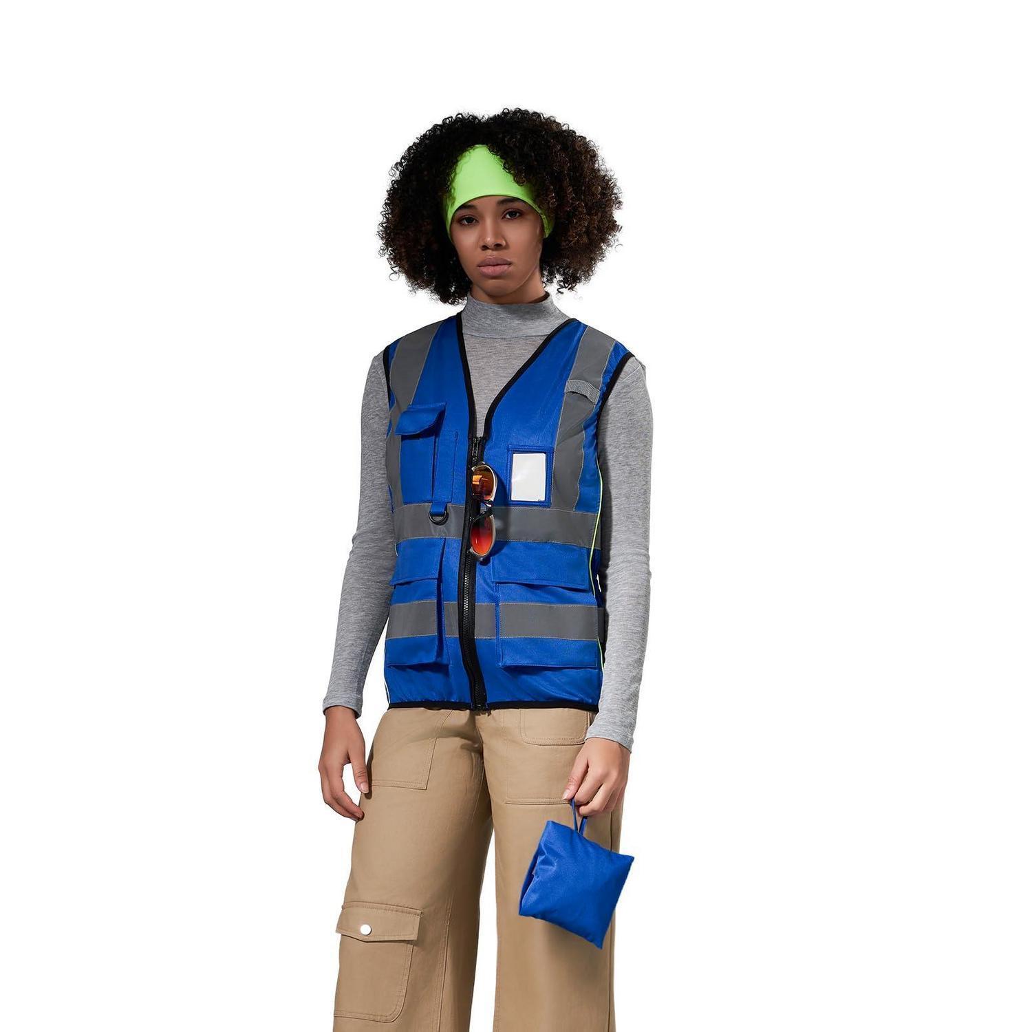 Arbeitsweste Damen Mit Reißverschluss Und Taschen, Blau, 5xl