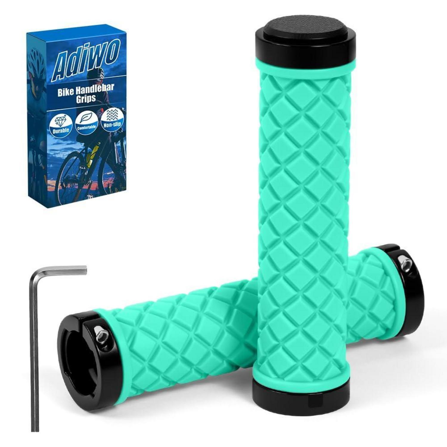 Ergonomische Fahrradgriffe Für 22,2mm Lenker, Rutschfest, Türkis
