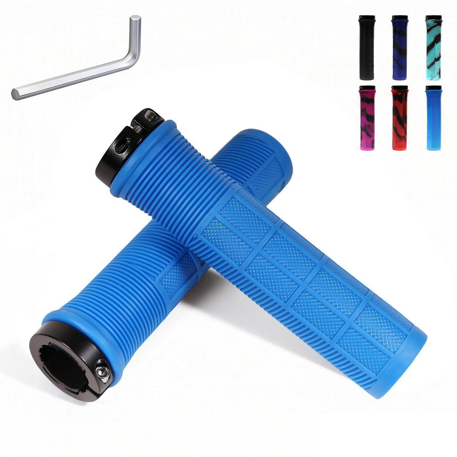 Fahrradgriffe Ergonomisch Rutschfest 22mm Universal Lenkergriffe Blau