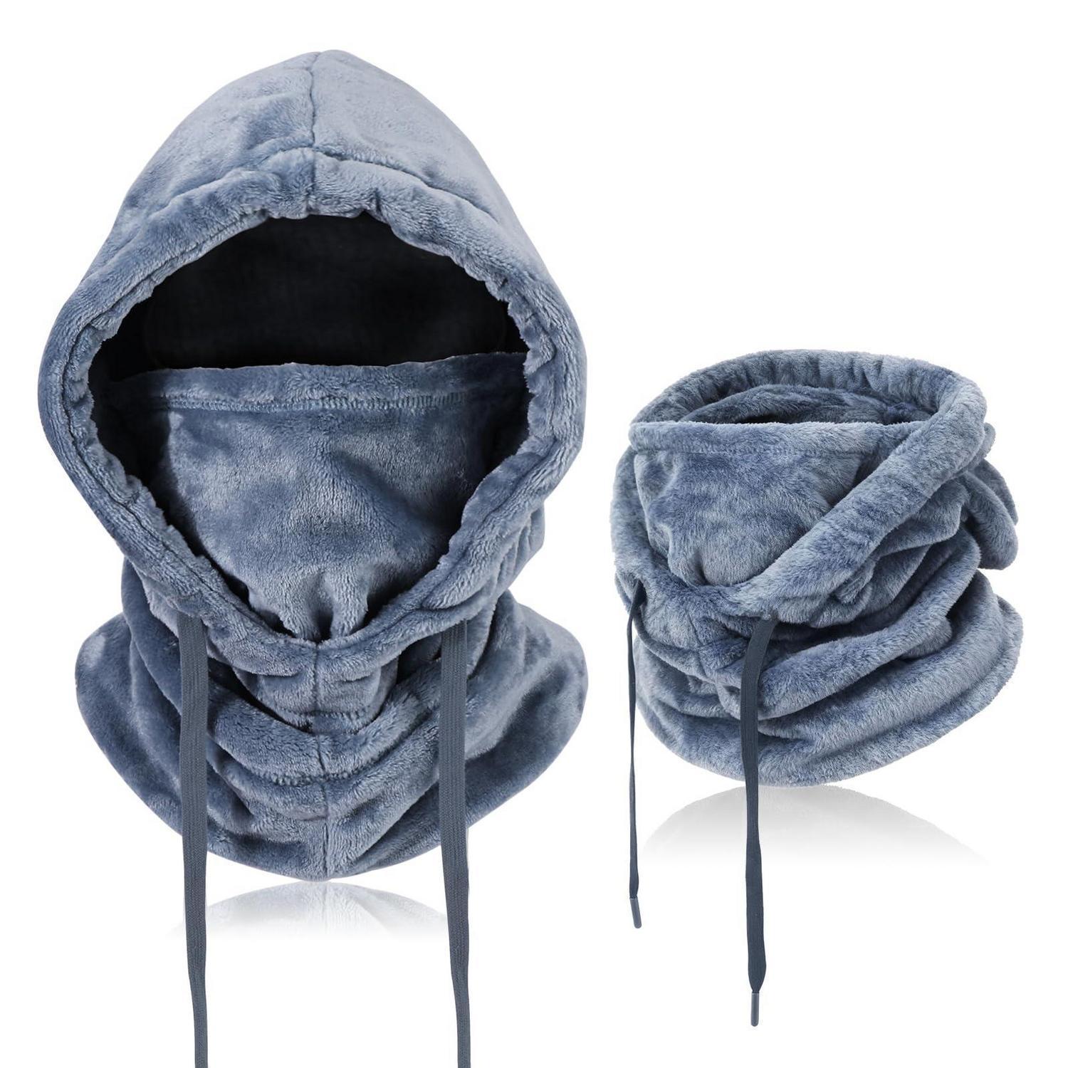 Sturmhaube Mit Nackenwärmer, Thermo Fleece, Winddicht, Verstellbar, Unisex