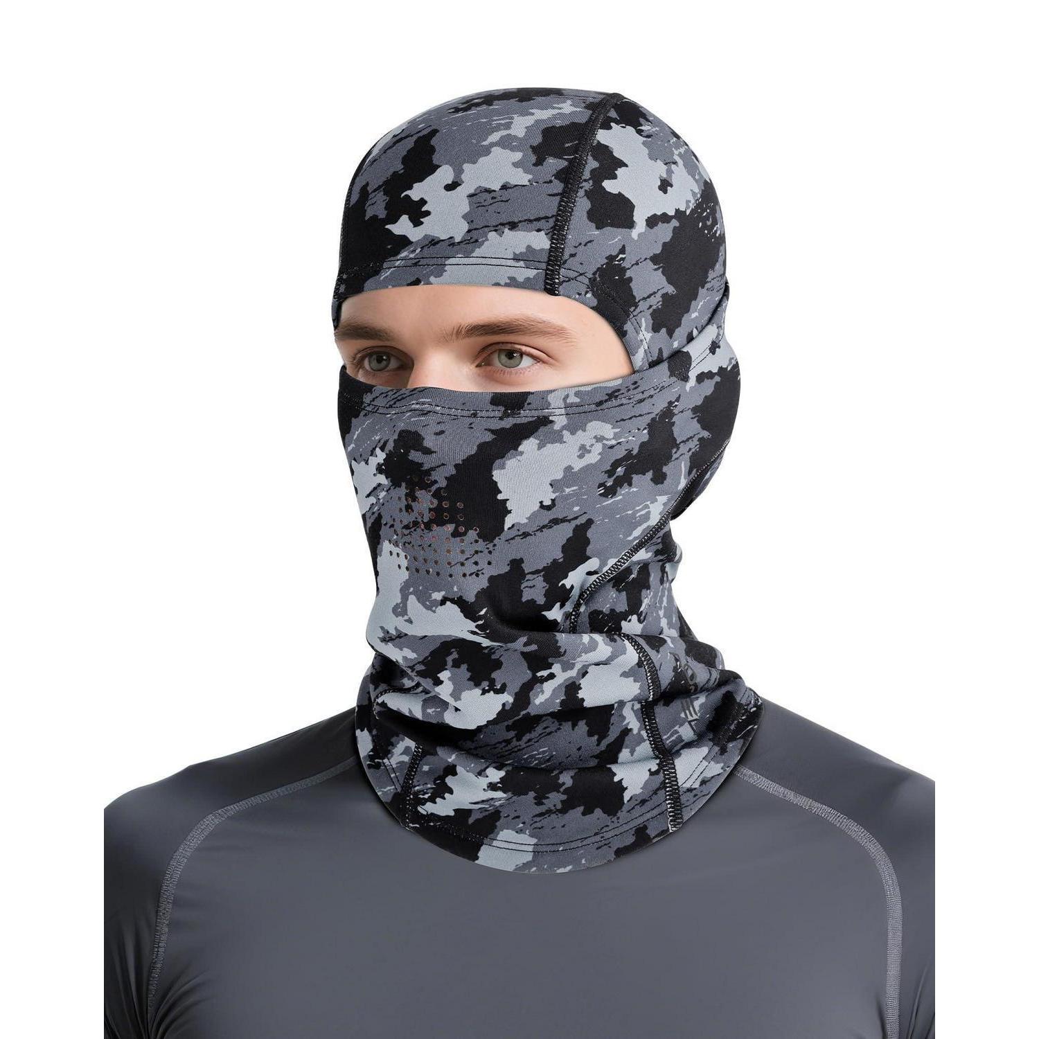 Sturmhaube Winter Balaclava Herren Damen Winddicht Atmungsaktiv Mit Nasenpartie Für Radfahren Skifahren Motorrad Blaues Camo