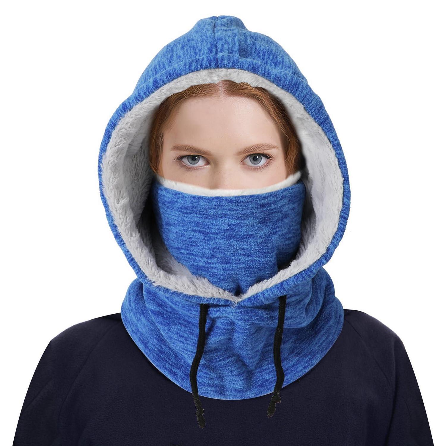 Sturmhaube Mit Kapuze Für Damen Und Herren, Warm, Winddicht, Fleece, Einheitsgröße