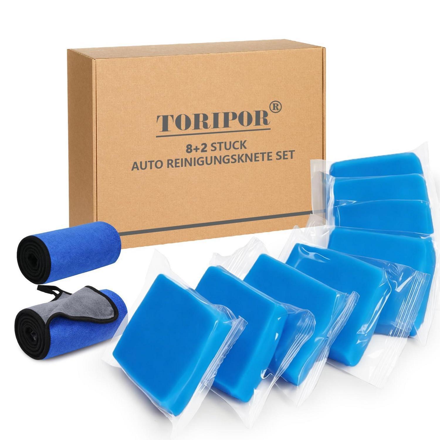 Auto Reinigungsknete Set Mit Mikrofasertuch 400g Lackreinigungsknete Gegen Flugrost & Teer