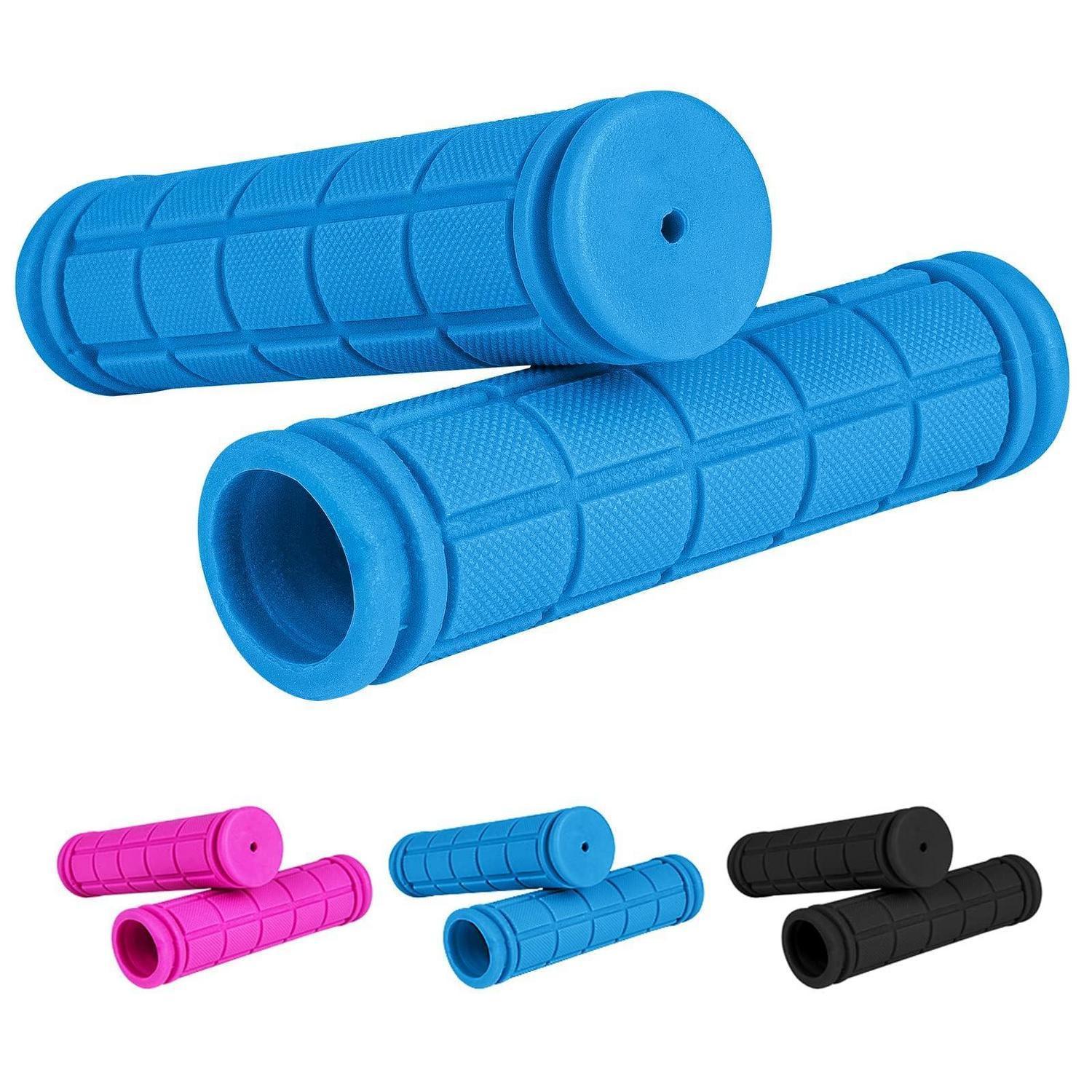 Fahrradgriffe Kinder 22mm Gummi Mit Prallschutz Für Roller Laufrad Blau