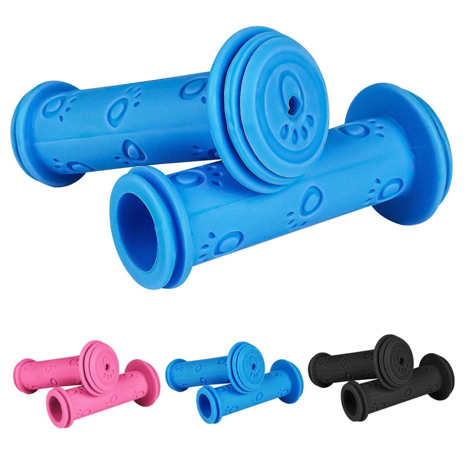 Fahrradgriffe Kinder 22mm Lenkergriffe Gummi Prallschutz Blau