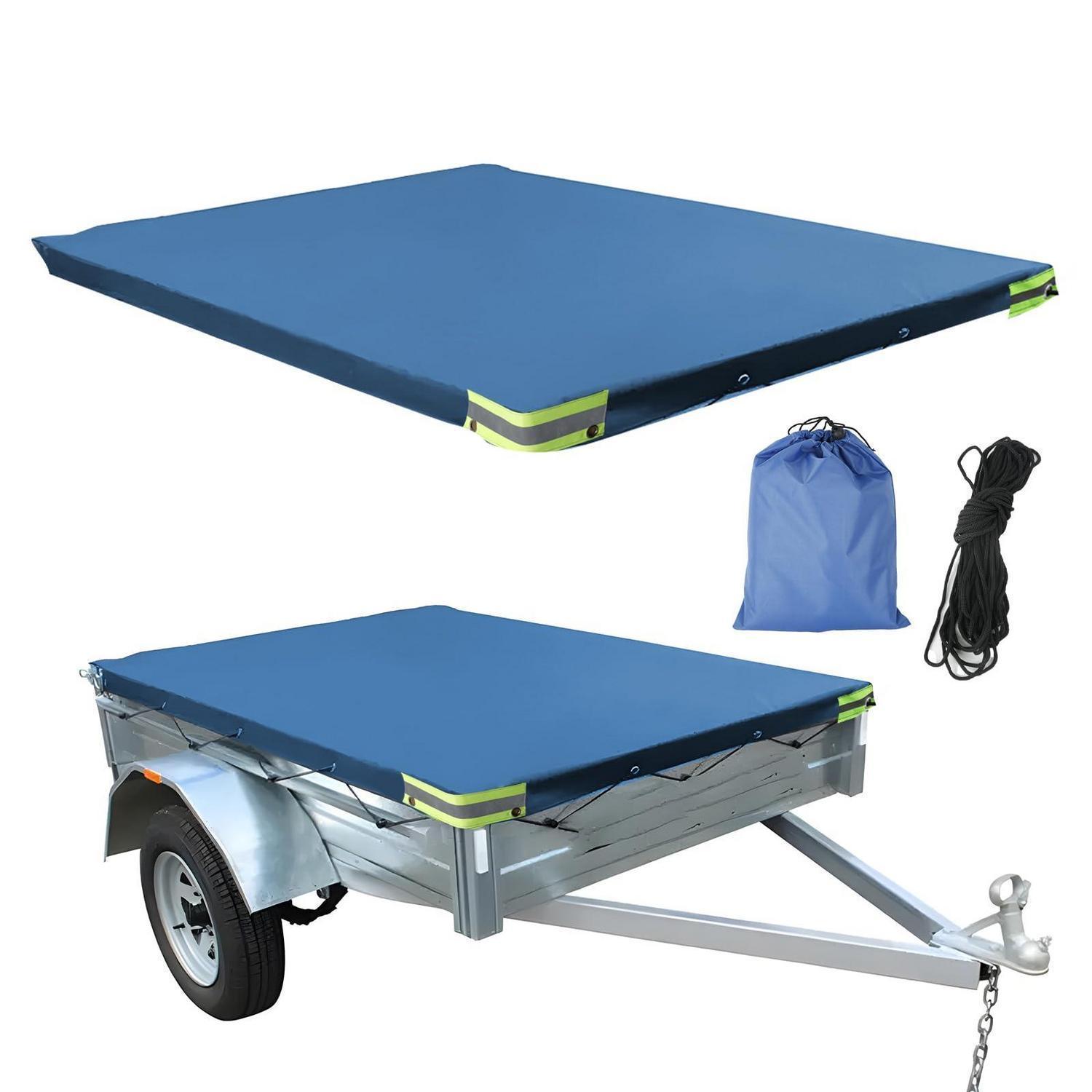 Anhängerabdeckung 2,1m X 1,1m Wasserdicht 420d Oxford Mit Seil