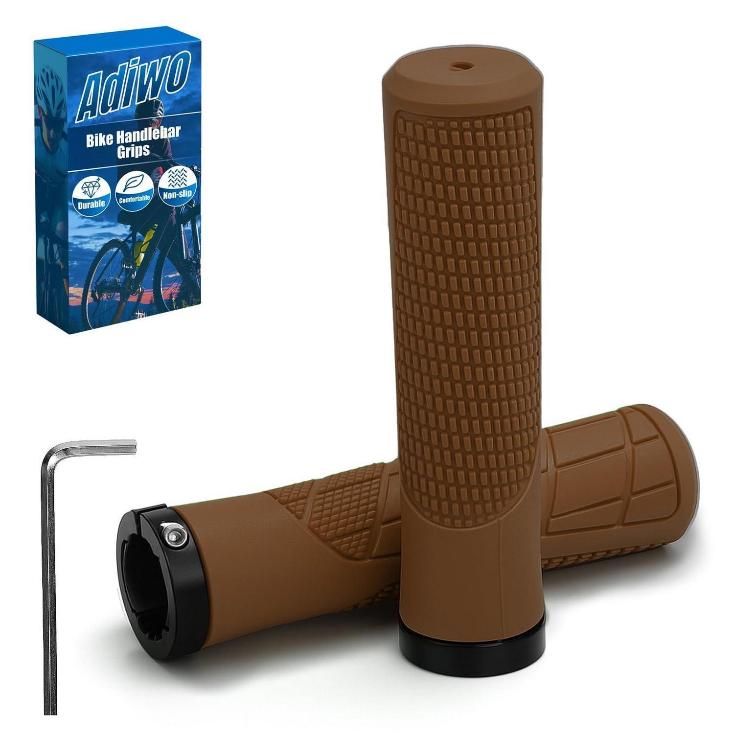 Ergonomische Fahrradgriffe Für 22,2mm Lenker, Rutschfest, Braun