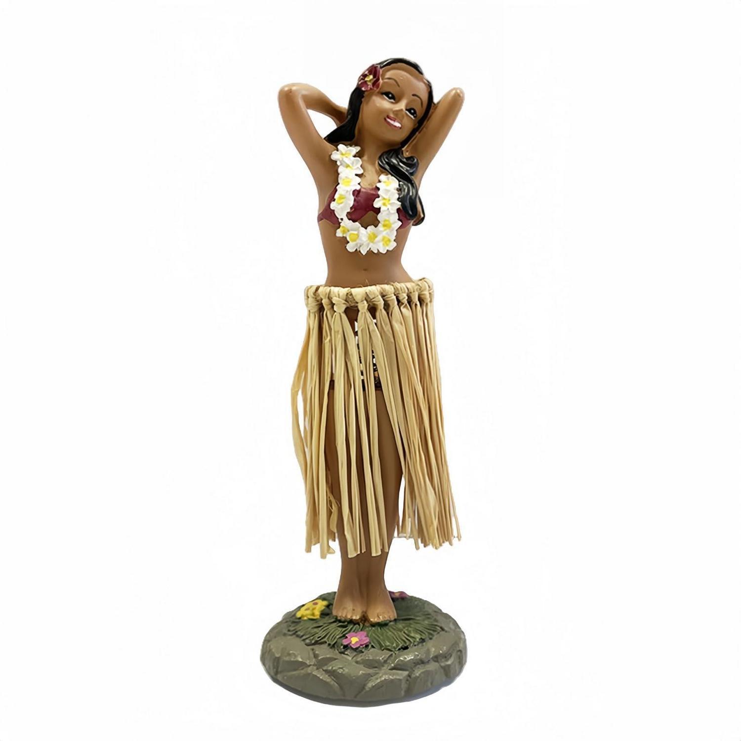 Hula Tänzerin Figur Für Auto & Schreibtisch, Harz, 16cm